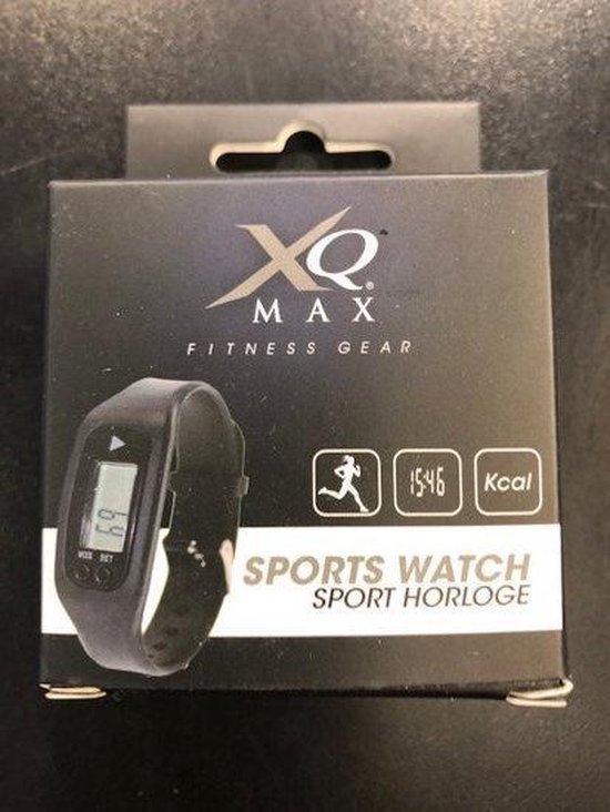 XQ-Max runnig sport horloge stappenteller - Activity tracker - Zwart |  bol.com