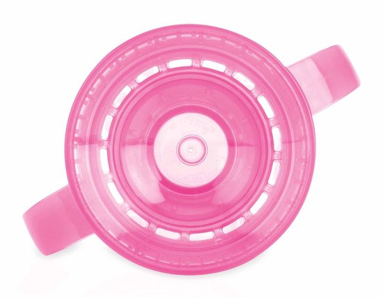 Nuby - Drinkbeker - 360° Wonder cup met handvatten in Tritan™ - Roze - 240ml - 6+ maanden van Nûby — afbeelding 2