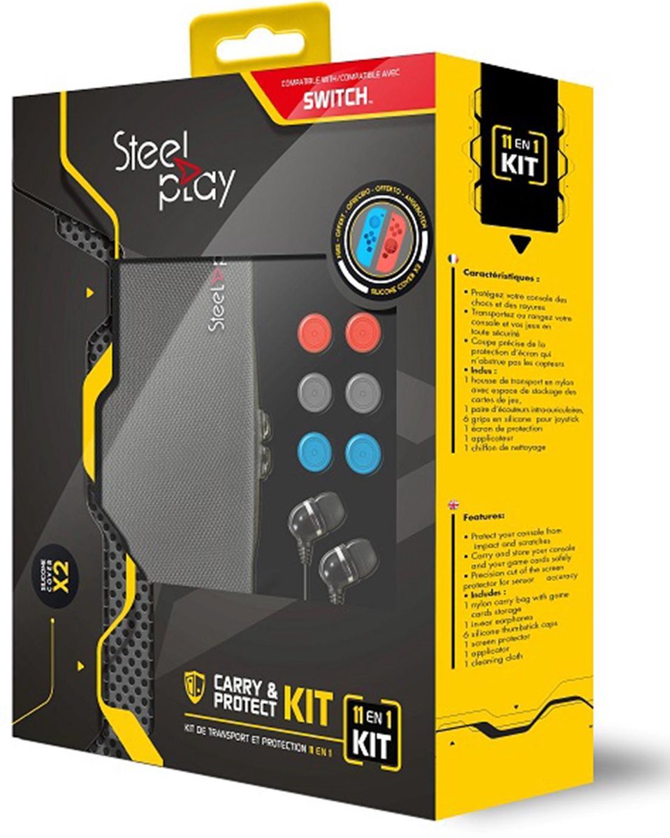 Steelplay 11-in-1 Carry & Protect Kit - Switch - Steelplay