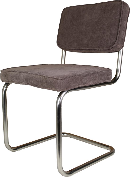 HSM Collection - stoel Corduroy - s-shape - bruin | bol.com