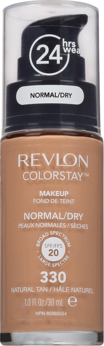 Revlon Colorstay Make-up for Normal/Dry skin met pomp No. 330 - Natural Tan