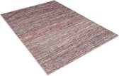 Modern tapijt - Miles blauw - rood 230x160cm