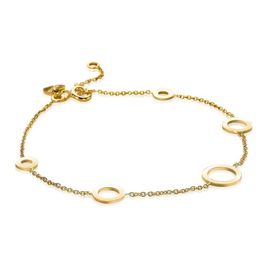 Zinzi Jewels 14 Karaat Gouden Armband (Lengte: 16.00-18.00 cm) bol.com