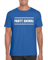 Party animal t-shirt blauw heren S