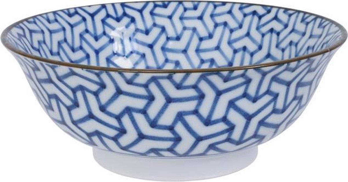 TOKYO DESIGN STUDIO Bowl Ramen Sakura Blue/Red 19.7*7 cm 1000ml