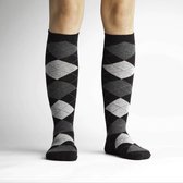 Sock it to me - Argyle, Black & White