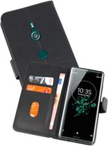 Sony Xperia XZ3 Hoesje Kaarthouder Book Case Telefoonhoesje Zwart
