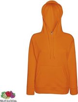 Fruit of the Loom Lady-Fit hoodie - Lightweight - Maat M - Kleur Orange