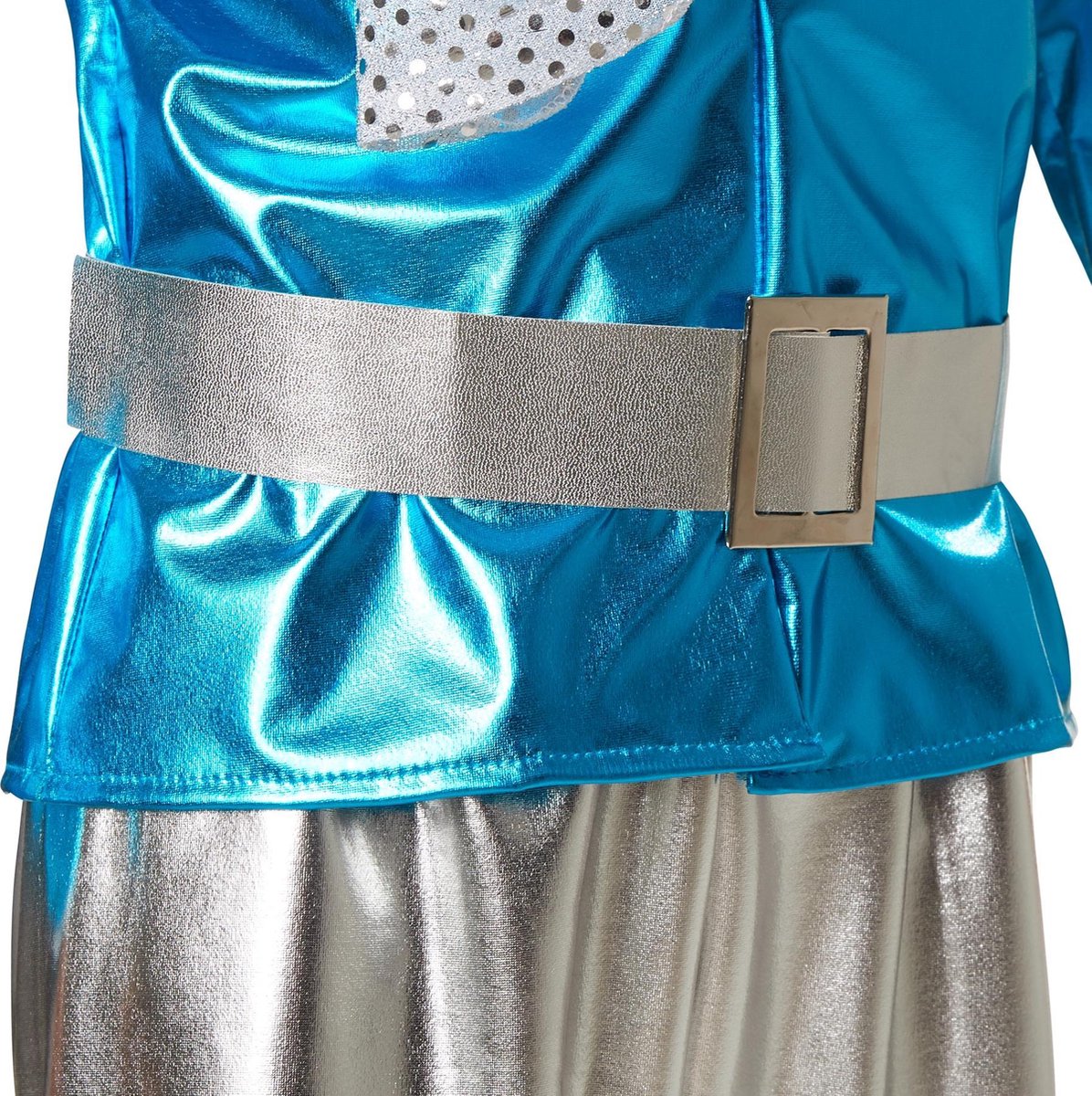 dressforfun 900501 - Déguisement pour Homme de Maître du Disco, Tenue en  Tissu brillant avec Ceinture et Foulard (XXL | No. 302401)