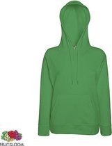 Fruit of the Loom Lady-Fit hoodie - Lightweight - Maat L - Kleur Kelly Green