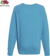 Fruit of the Loom sweater - ronde hals - maat L - heren - Kleur Azure Blue