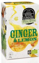 Royal Green - Ginger & Lemon - 16 zakjes