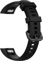YONO Siliconen Bandje Zwart voor Huawei Band 3 Pro – Vervangend Luxe Armband Black