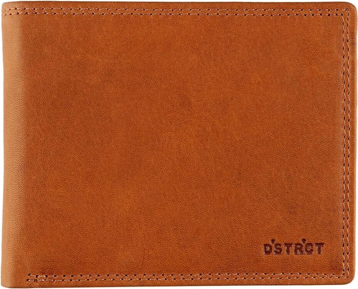 DSTRCT Wax Lane Leren Billfold RFID - Cognac