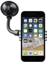 Shop4 - Geschikt voor iPhone 6s Autohouder Raamhouder Knijpklem Zwart