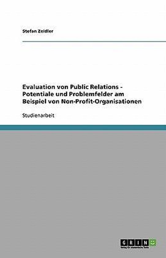 Evaluation von Public Relations - Potentiale und Problemfeld ... - cover