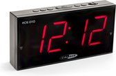 Caliber HCG006 - Wekker met groot display-snooze functie-sleeptimer en dimfunctie- Zwart