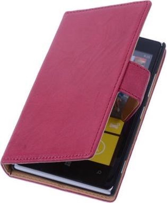 Arne welvaart Nationaal BestCases Fuchsia Nokia Lumia 930 Stand Luxe Echt Lederen Book Wallet Hoesje  | bol.com