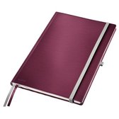 Leitz Style Notitieboek met Harde Kaft - A4 - Gelijnd - Rood