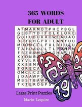 365 Words For Adult Large Print Puzzles Books