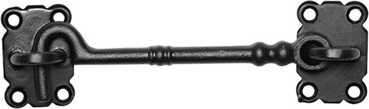 Kajuithaak zonder decorringen 254mm smeedijzer zwart