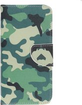 Book Case - Geschikt voor Samsung Galaxy A20e Hoesje - Camouflage