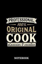 Professional Original Cook Notebook of Passion and Vocation