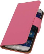 Mobieletelefoonhoesje.nl  - Samsung Galaxy S3 Hoesje Effen Bookstyle Roze