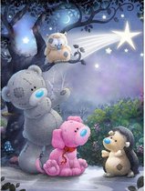 Diamond Painting Pakket – Teddybeer & Vriendjes – 30 x 40 cm - Maak de Mooiste Schilderijen Helemaal Zelf