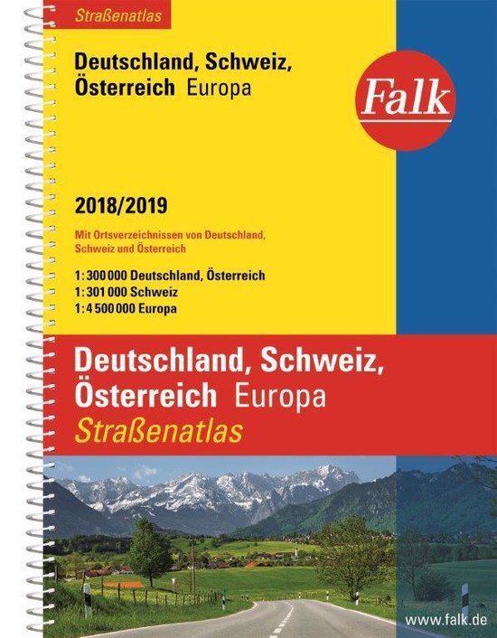 Duitsland/Zwitserland/Oostenrijk/Europa autoatlas 2018-2019  ... - cover