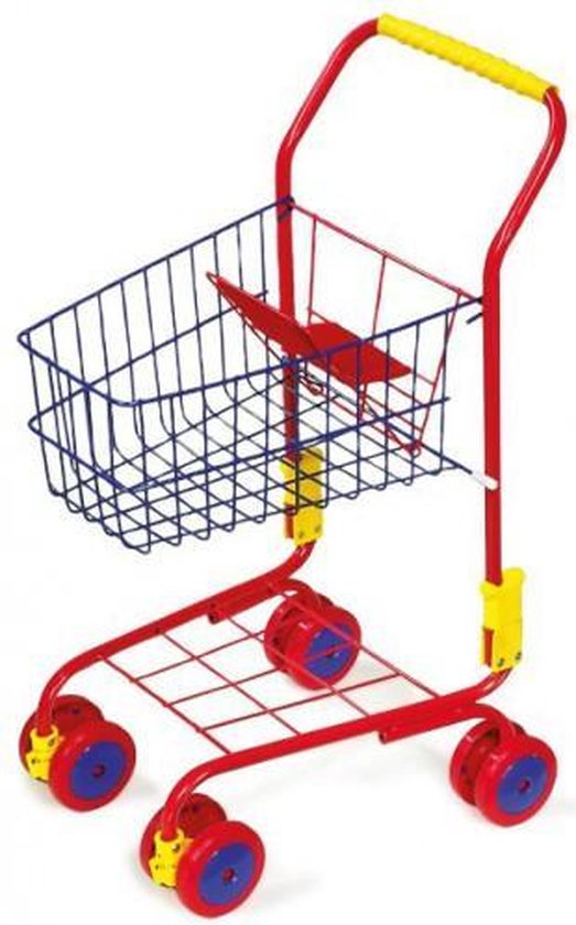 Speelgoed winkelwagen 31 x 41 x 60 cm - boodschappenwagentje | bol.com