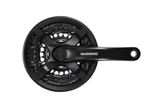 Shimano Crankstel Tourney Fc-ty501 Cg Triple 24-34-42t Zwart van Shimano — afbeelding 5