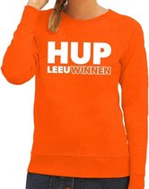 Nederland supporter sweater Hup LeeuWinnen oranje dames - landen kleding S