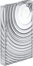 Guzzini On the Go Waterfles plat geribbeld - 0.55Ltr - Transparant