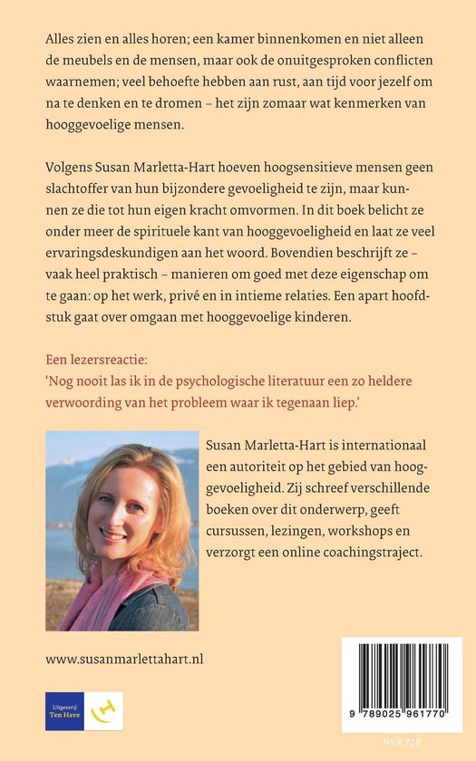 Leven Met Hooggevoeligheid Ebook Susan Marletta Hart Boeken Bol