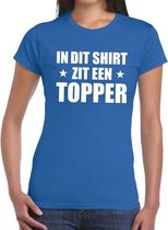 In dit shirt zit een Topper t-shirt blauw voor dames - Toppers kleding XL