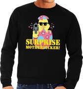 Foute Paas sweater zwart surprise motherfucker voor heren - Pasen trui XXL