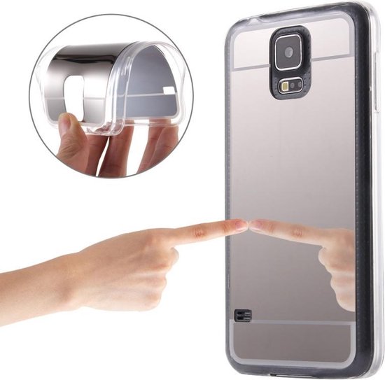 Voor Galaxy S5 / G900 galvaniseren spiegel TPU beschermhoes (zilver) |  bol.com