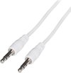 AUX Kabel 3.5 mm - Audio Kabel - Audio Jack - Male to Male - 0.75 meter - Wit (Cla075.1W)