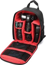 Rugtas Cameratas Personaliseerbaar voor wel 5 Lenzen – Zowel Beschermend als Waterafstotend – Veelzijdige Camera Rugzak voor DSLR / Spiegelreflexcamera / Nikon / Canon / Sony – Fotorugzak / B