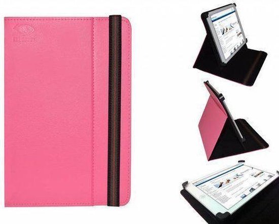 Uniek Hoesje voor de Yarvik Tab07 211 Xenta  - Multi-stand Cover, Hot Pink, merk i12Cover