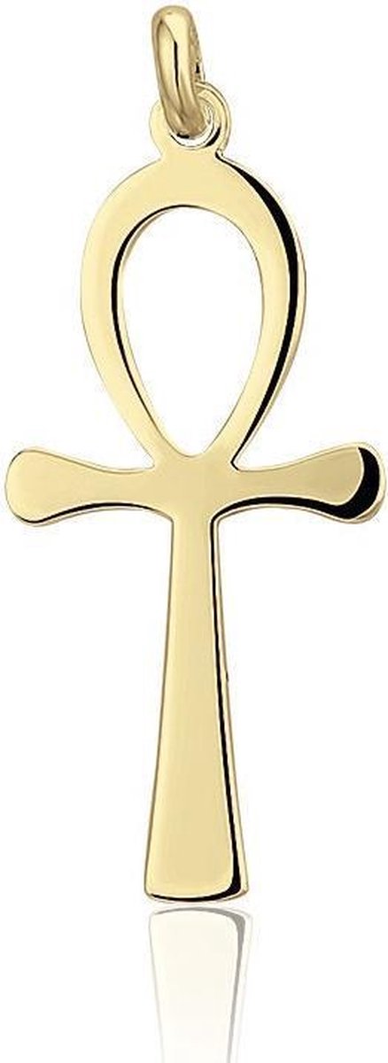 Montebello Hanger Ankh - 925 Zilver Verguld - Symbool - 16x30mm
