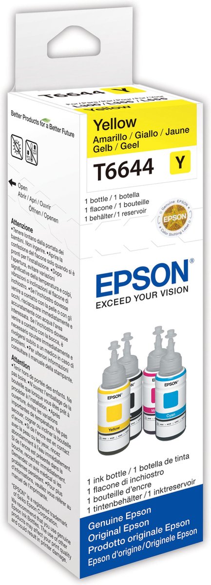 Epson T6644 gele inktfles 70 ml