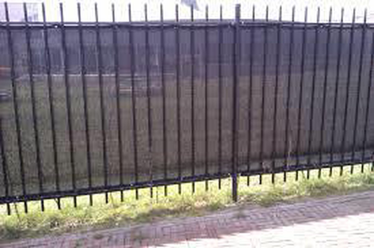 privacyscherm / dicht windbreekgaas hoogte 1.00 m en 15 meter lang, kleur zwart