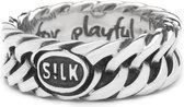 SILK Jewellery - Zilveren Ring - Linked - 145.20 - Maat 20