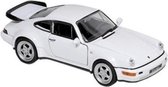 Modelauto Porsche 964 Carrera wit 1:34 - speelgoed auto schaalmodel