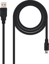 Kabel USB 2.0a naar Mini USB B NANOCABLE 10.01.0403 3 m Zwart