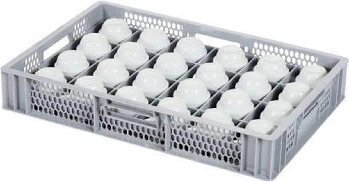 Glazenkrat - voor 24 glazen - max. glashoogte 72 mm - max. Ø 85 mm