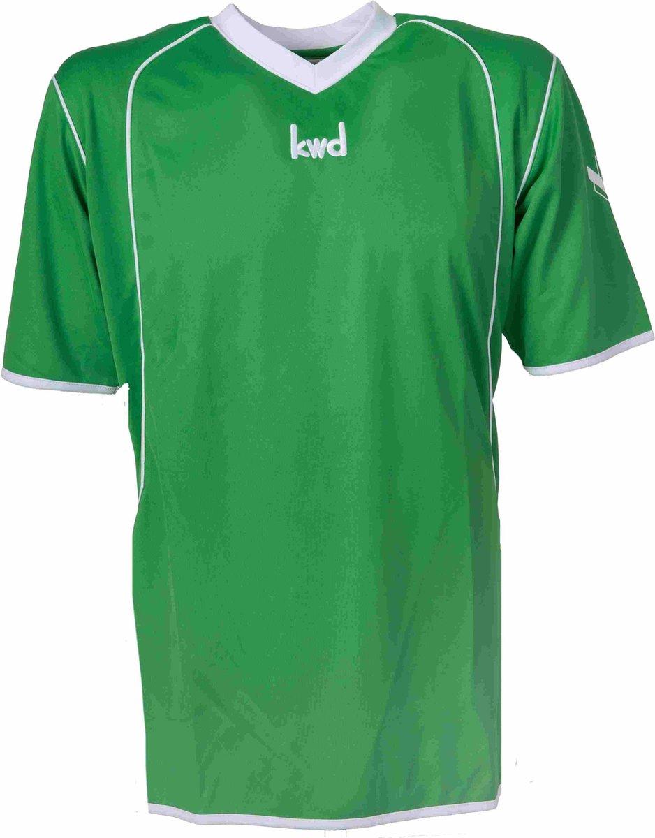 KWD Sportshirt Victoria korte mouw - Groen/wit - Maat 128/140 | bol.com