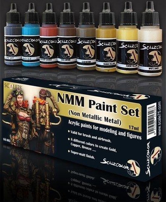 Afbeelding van het spel NMM Paint Set Gold and Copper - 8 kleuren - 17ml - SSE-002